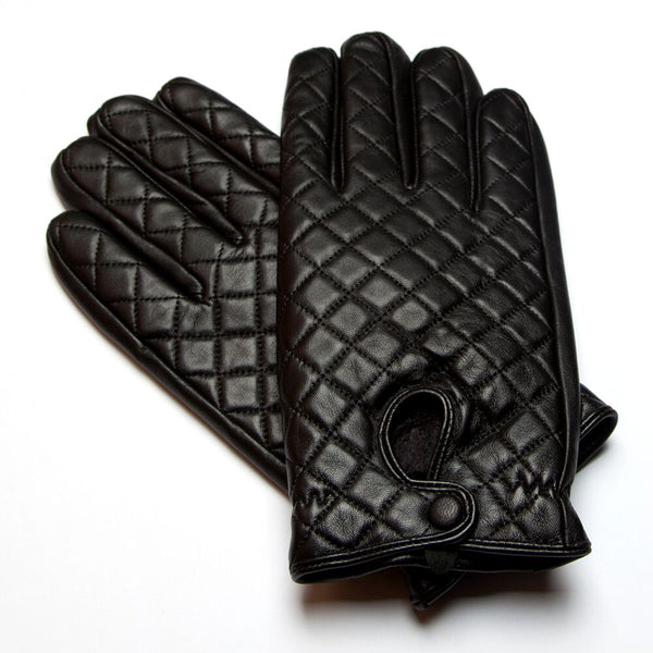 RUMI Black Leather Gloves