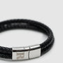 RUMI Double Black Leather Bracelet