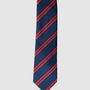 Stripe Navy & Red Necktie
